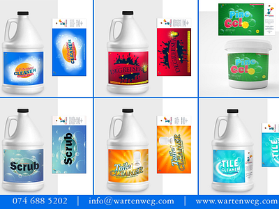 Cleaning Products design by Warten Weg