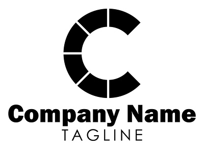 Modern Minimalist C Letter Logo Design