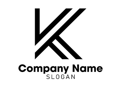 Modern Minimalist K Letter Logo Design