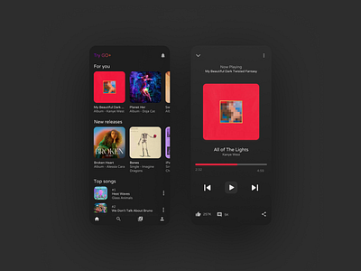 Music Player - SoundCloud Redesign app dailyui music music player spotigy ui uidesign uiux