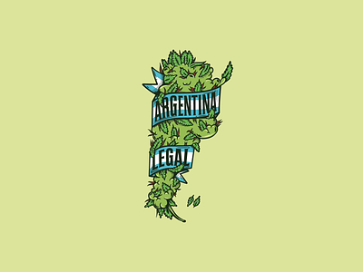 Argentina Legal argentina brand brand design brand identity branding cannabis cannabis logo design illustration legal legalization logo logo design logo illustration logos marijuana marijuana logo vector