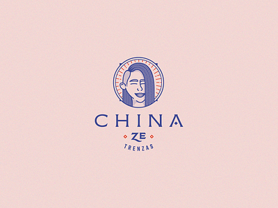 China Ze · Trenzas brand brand design brand identity branding circle design face logo logo design logos logotype portrait typography vector women