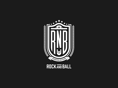 Rock And Ball ball brand brand design brand identity branding design logo logo design logos rock rock and roll shield soccer sports vector
