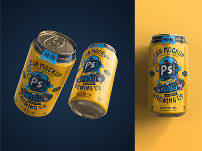Can Mockup by Mocku beer can drink illustration mock up mock up mockup mockup psd mockups photoshop psd psd download psd mockup psd template skate skater template vector