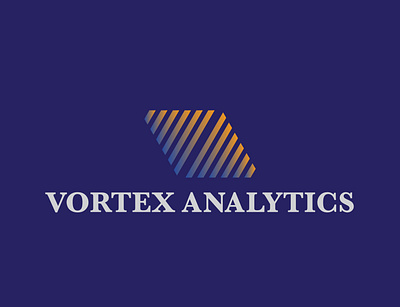 Vortex Analytics branding illustration logo vector