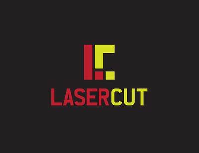 Laser Cut design illustration logo typography vector