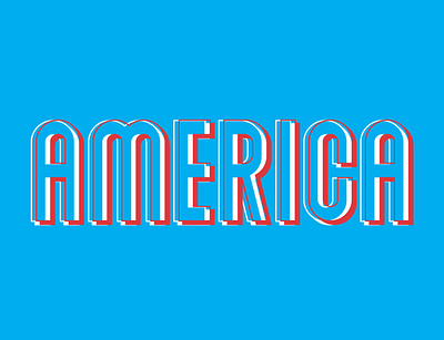 America america design fourth of july typography usa vector