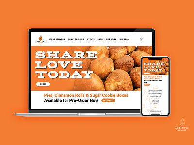 Ignite Donuts Landing Page branding design donuts landing page ui ux website