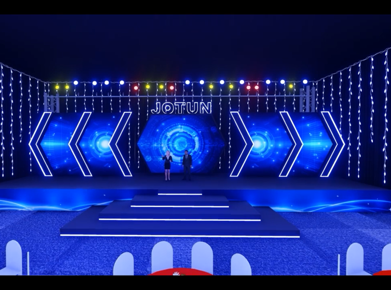 Futuristic Technology Theme 3D Stage Design by