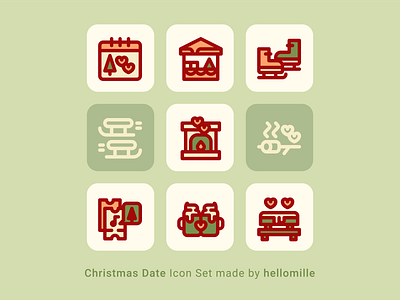 Christmas Date - Icon Set