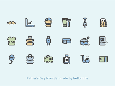 Father's Day - Icon Set