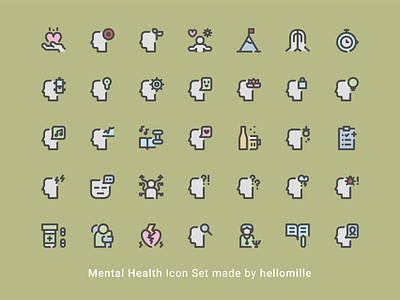 Mental Health - Icon Set