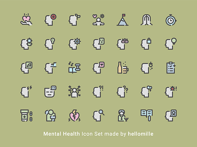 Mental Health - Icon Set