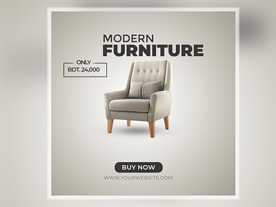 Modern Furniture Social Media Post Design I Company Ads Branding