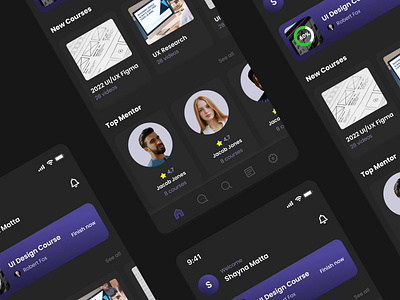 Design Course Mobile App Exploration ui