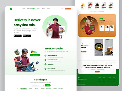 GROWCER E-commerce Website Design Exploration branding ui ux