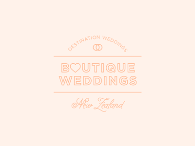 Boutique Weddings brand logo wedding