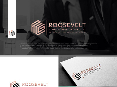 Roosevelt Consulting Group LLC consulting logo financial logo graphic design luxury logo