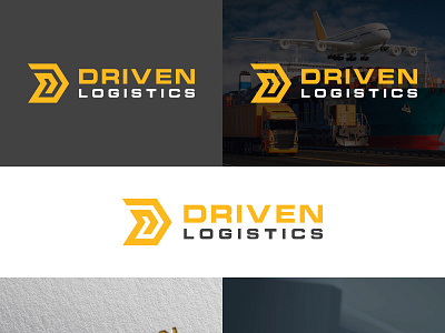 Driven Logistics design freight logo graphic design haulage logo logistic logo logo transport logo