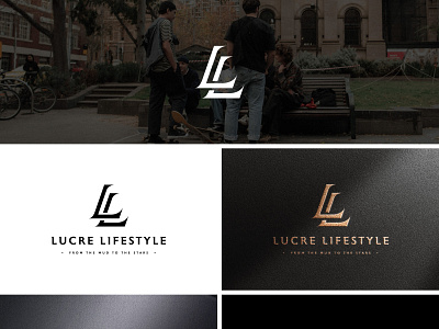 LUCRE LIFESTYLE apparel logo clothing logo fashon logo ll luxury logo