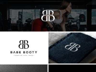The name of the brand is "Babe booty" bb logo logo luxury logo