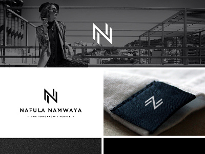 NAFULA NAMWAYA apparel logo clothing logo design fashion logo graphic design logo luxury logo nn logo