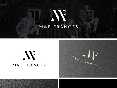 Mae-Frances apparel logo clothing logo fashion logo fm logo graphic design logo luxury logo mf logo