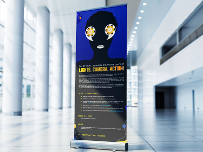 Roll Up Banner for video contest @ Uni branding graphic design logo