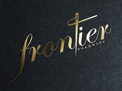 Frontier Logo branding clothing fashion identity logo presentation retail