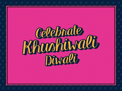 Khushiwali Diwali alphabet celebrate concept design diwali ecommerce ethnic fashion festival graphic india typography