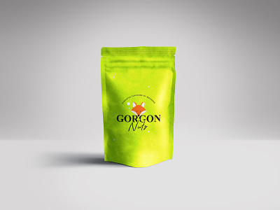 Branding for Gorgon Nuts branding fox gorgon green identity logo logodesign makhana nut packaging pouch
