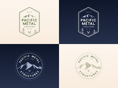 Pacific Metal Structures forest logo pacific northwest pnw spokane