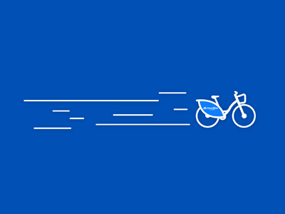 Swift bicycle bike blue flat minimal swift