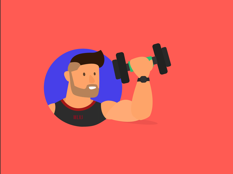 Preacher Curl 3d animation cartoon cool curl design dumbell flat gif gif animated graphic graphic design gym illustration minimal motion animation muscles smooth vector workout