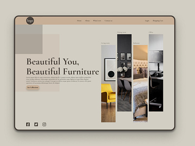 Furniture Store Landing Page by Popito Marco on Dribbble
