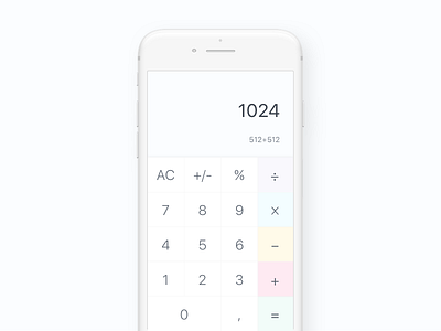 DailyUI #004 (Calculator)