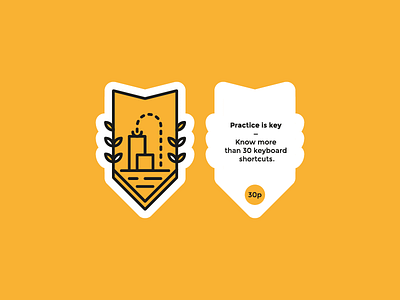 "Designer achievement" badge achievement andreas wikström badge design icon illustration