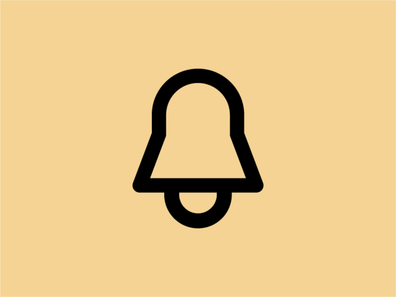 Shapes andreas wikström bell grid icon icon design illustration notification