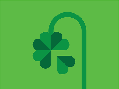 Out of luck andreas wikström charm clover illustration luck lucky vector