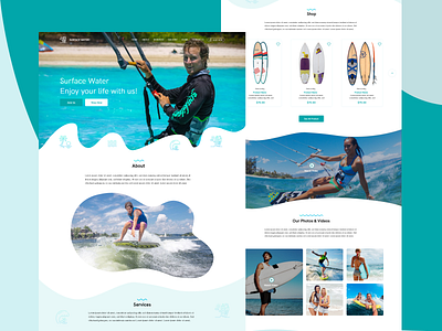 Water Surfing - Surfing and Water Sports Web Template