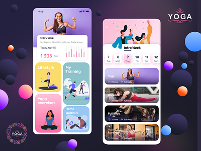 Yoga App Concept - Fitness App UI