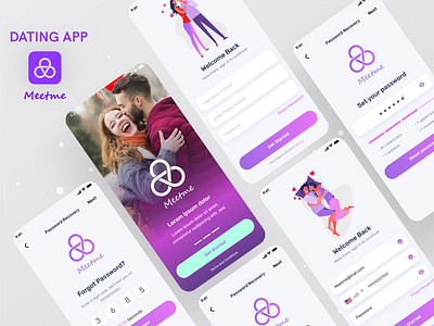 Dating App UIKIT  - Dating App Login Screen UI