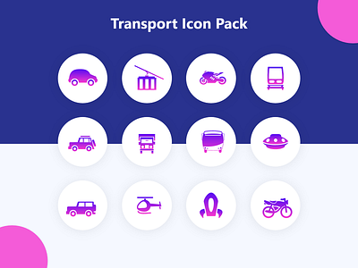 Transport Icon Set v1 - Brand Logo Icon Set 3d icon set best icon brand icon set social media icon