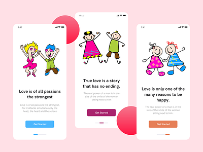 Happy Lover Onboarding Screen - Happy Kids