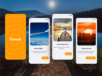 Travel App Onboarding screen - Travel App