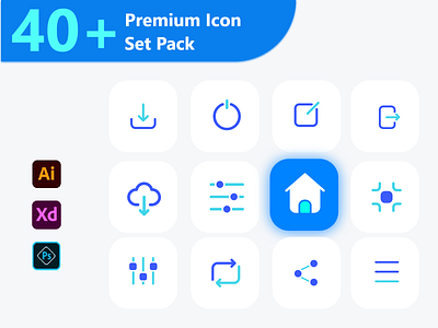 Premium Icon Set Pack V6 - Brand Logo Icon Set 3d icon set best icon brand icon set social media icon