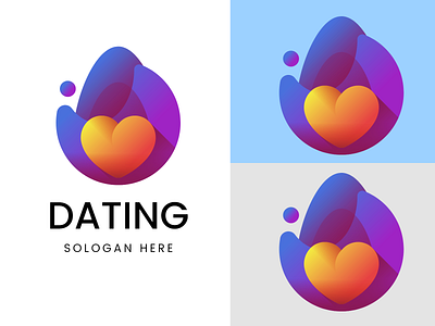 Dating Logo App Design - Love, Romance Logo Design