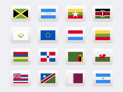 Country Flags Icon Set -V2 3d icon set best icon brand icon set social media icon