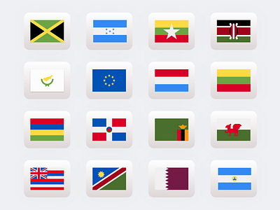 Country Flags Icon Set -V2