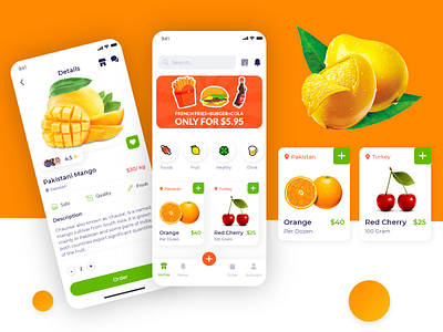 Fruits Store App Design - Ecommerce Grocery Store